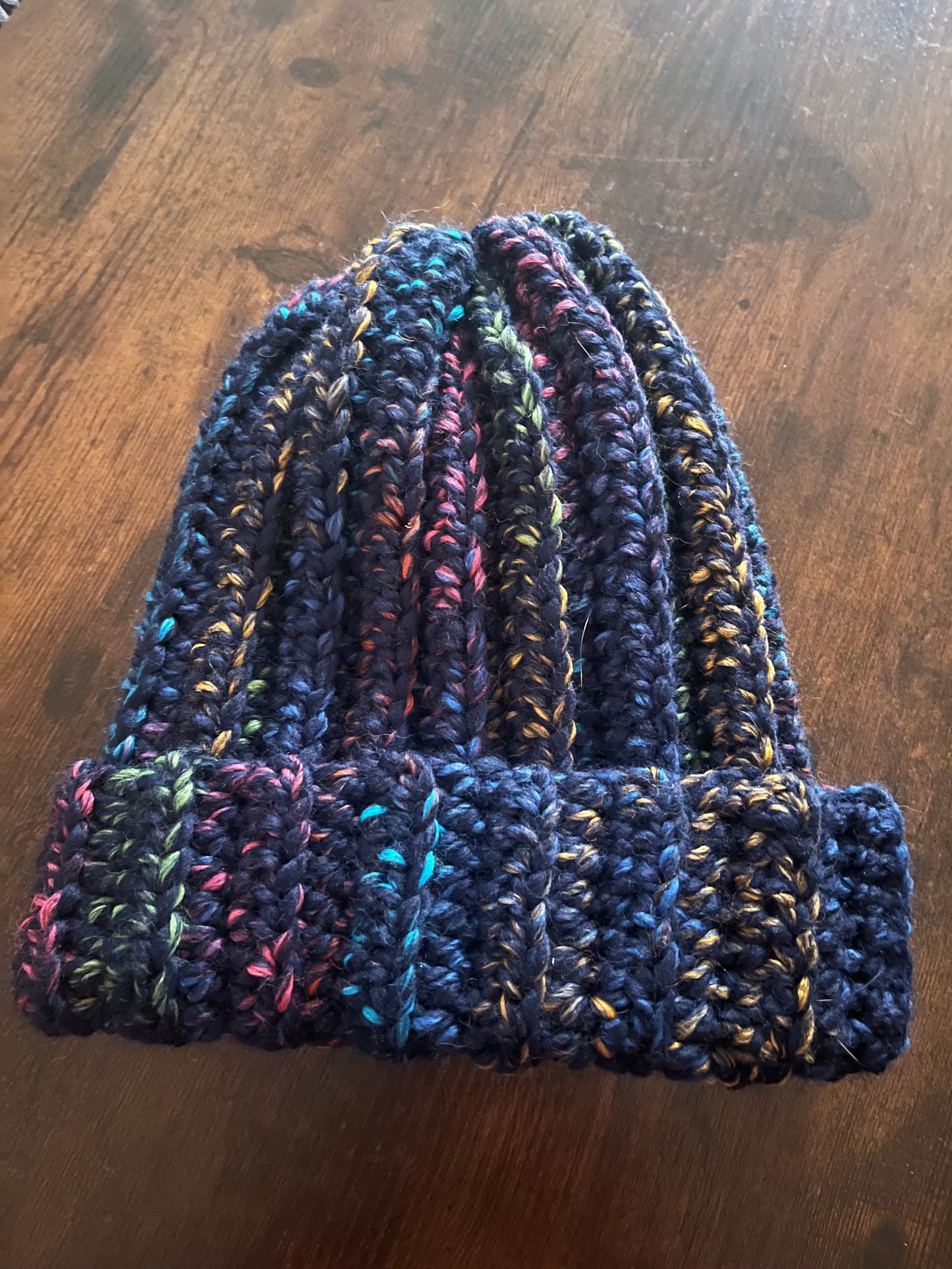 Chunky wool blend beanie